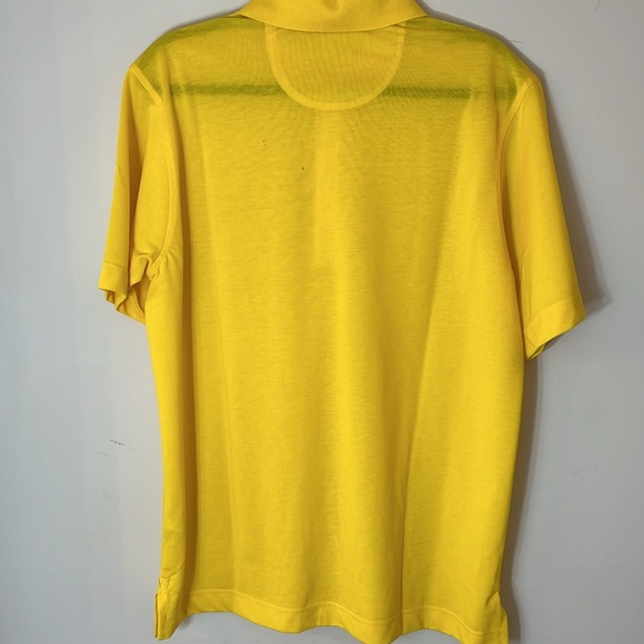 Callaway Yellow Performance Golf Shirt Size Medium - Picture 6 of 10